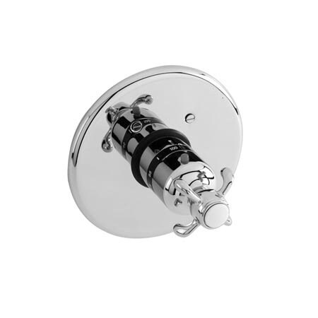 Newport Brass 3/4" Round Thermostatic Trim Plate With Handle in Polished Chrome 3-1684TR/26